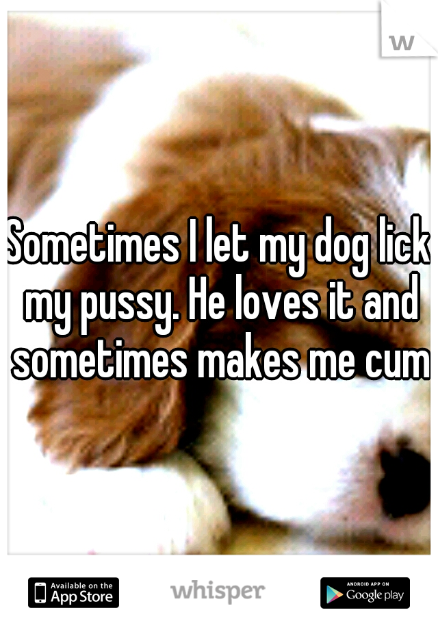 Dog Licks Pussy Story
